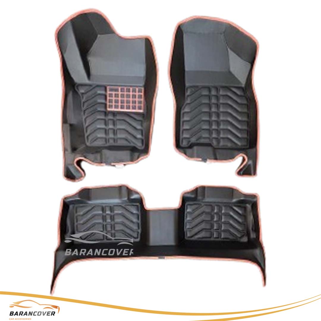کفپوش پنج بعدی ام وی ام ایکس 33 کراس-mvm x33 cross رنگ مشکی نوار مارون