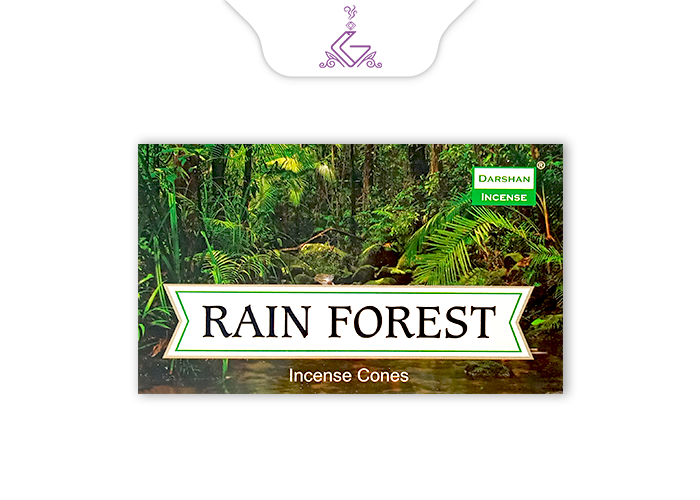 عود مخروطی جنگل بارانی/ رین فارست RAIN FOREST برند دارشان DARSHAN