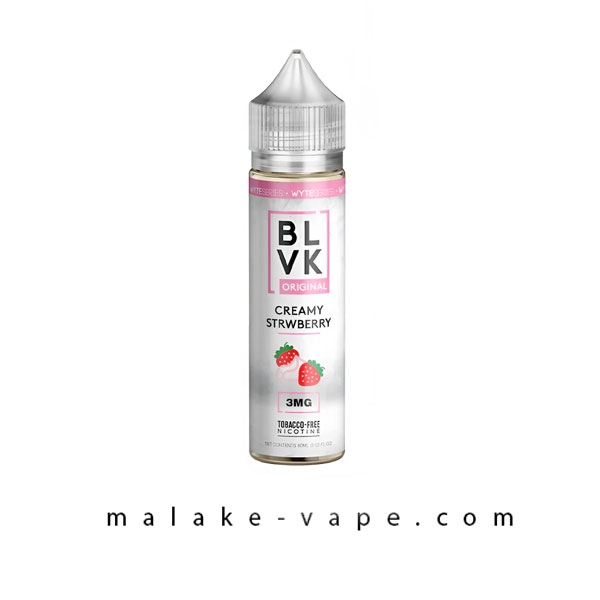 جویس توت فرنگی خامه بی ال وی کی (60میل) BLVK CREAMY STRAWBERRY