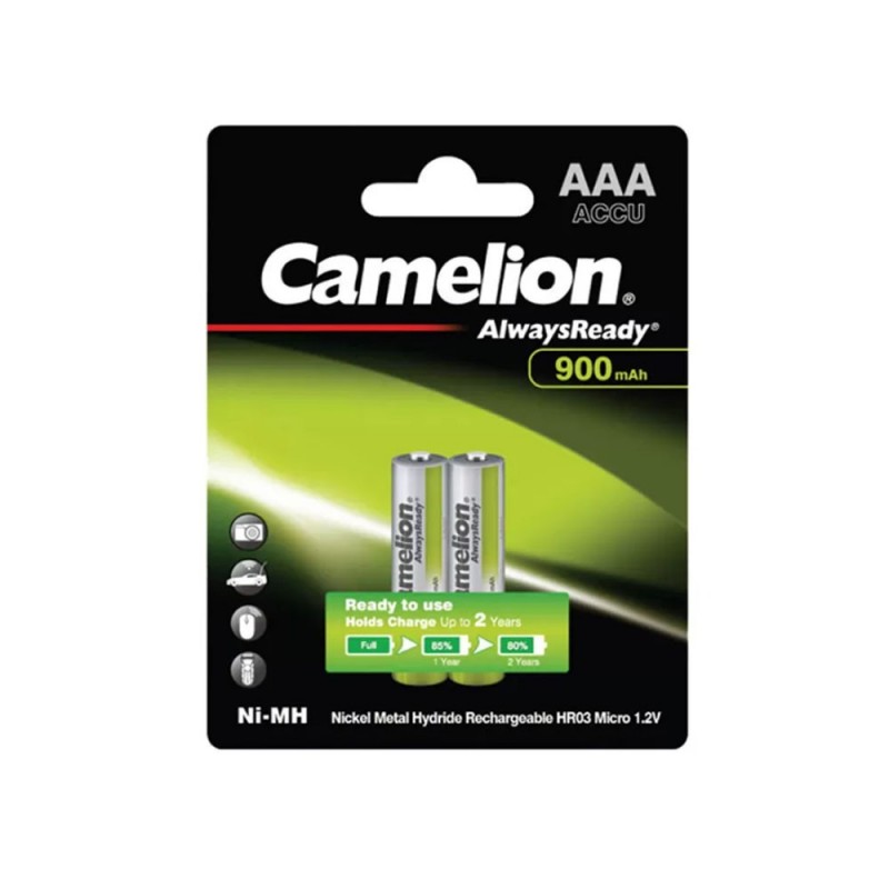 باتری نیم قلمی  Camelion  مدل AlwaysReady 900mAhدوتایی