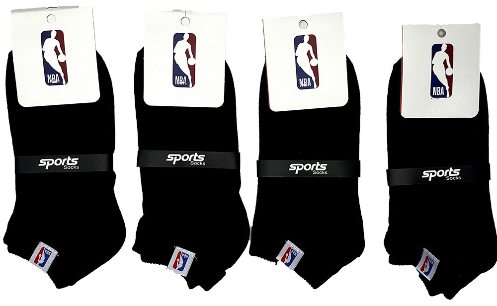 جوراب مچی لیبل دوزی مردانه NBA مشکی 412+