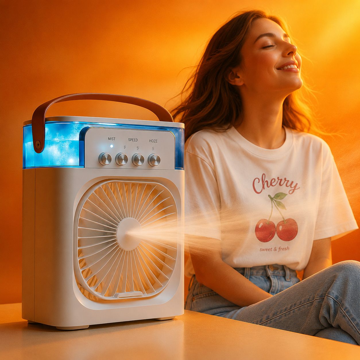 پنکه مه پاش و مرطوب کننده محیط Fan and humidifier(nx)