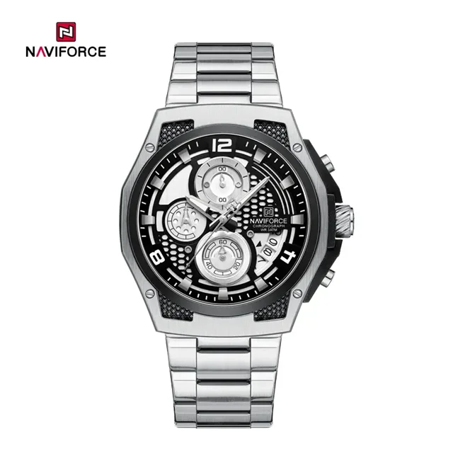 ساعت مچی مردانه نیوی فورس Naviforce NF 8051s S/W/S