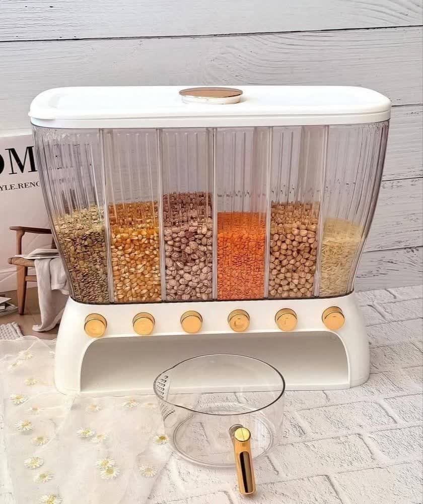 فایل حبوبات 6 خانه دکمه ای خارجی