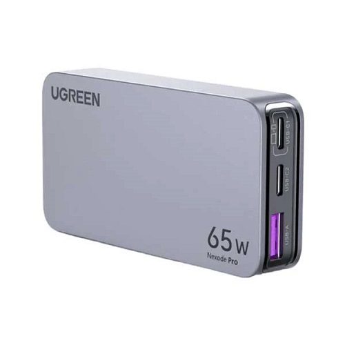 شارژر دیواری 65 وات یوگرین مدل Ugreen X753-25356 با 1 خروجی USB-A و 2 خروجی USB-C