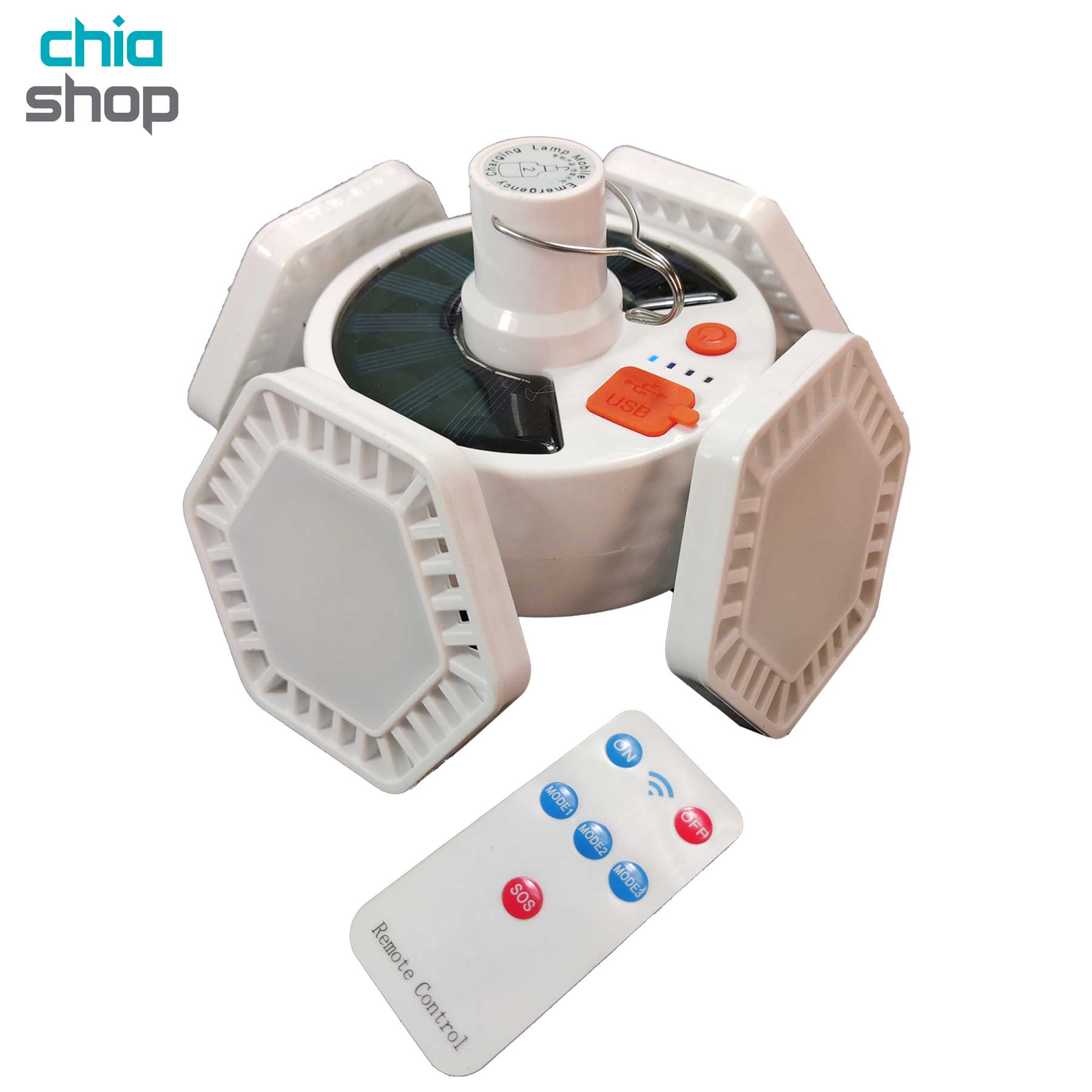 چراغ چادر شارژی خورشیدی کنترل دار مدل HS-v169
