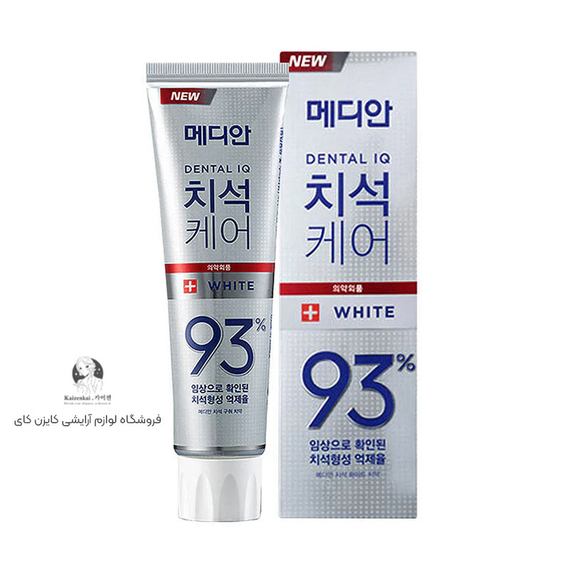 خمیردندان 93% تارتار دنتال آی کیو مدیان مدل سفید کننده سفید
