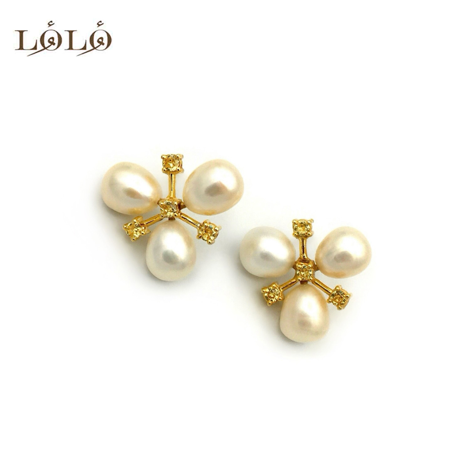 گوشواره نقره سه مروارید