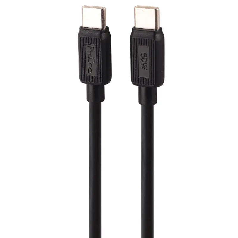 کابل تبدیل USB-C به USB-C پرووان مدل PCC127 طول 1 متر