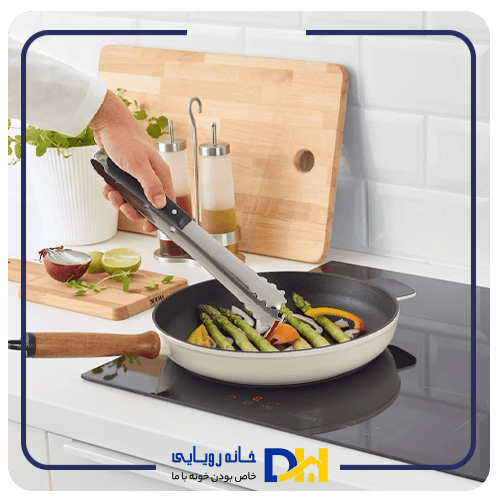 انبر استیل دسته مشکی ایکیا VARDAGEN
