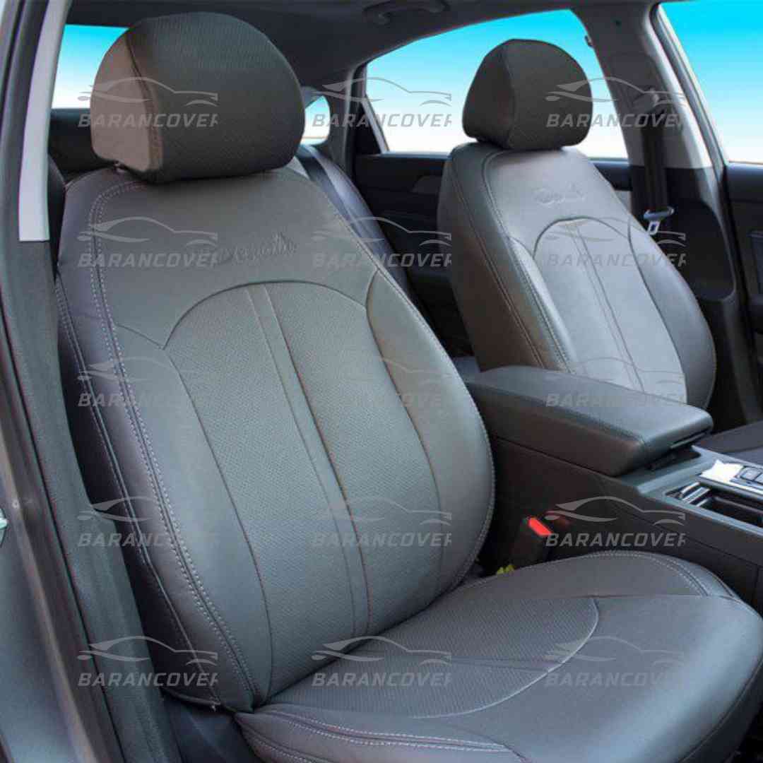 روکش صندلی هیوندای سوناتا ال اف Sonata LF چرم رنگ طوسی تیره