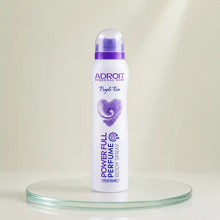 اسپری بدن زنانه آدوریت مدل Purple Rose حجم 200 میلی لیتر