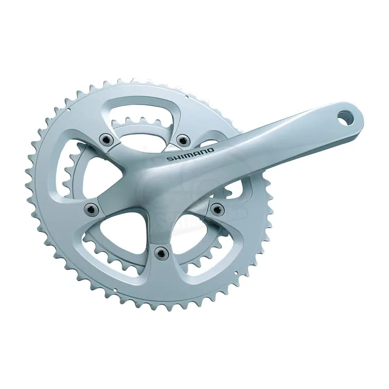 طبق قامه دوچرخه شیمانو مدل FC-R600 نقره ای 10 سرعته Shimano Bicycle Crankset FC-R600 10S