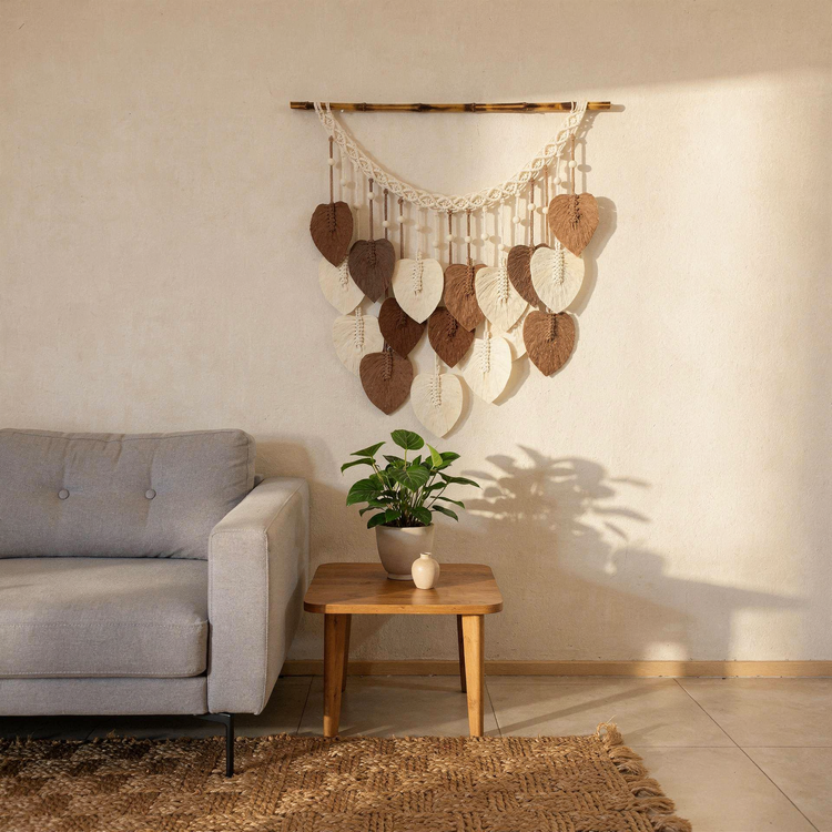 دیوارکوب مکرومه کد 296 برند گره چی و رنگ دلخواه
