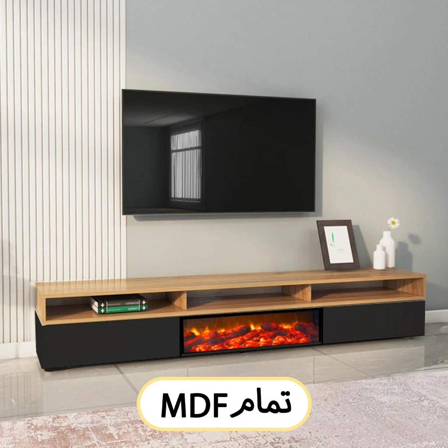 میز تلویزیون شومینه میزینو کد 111