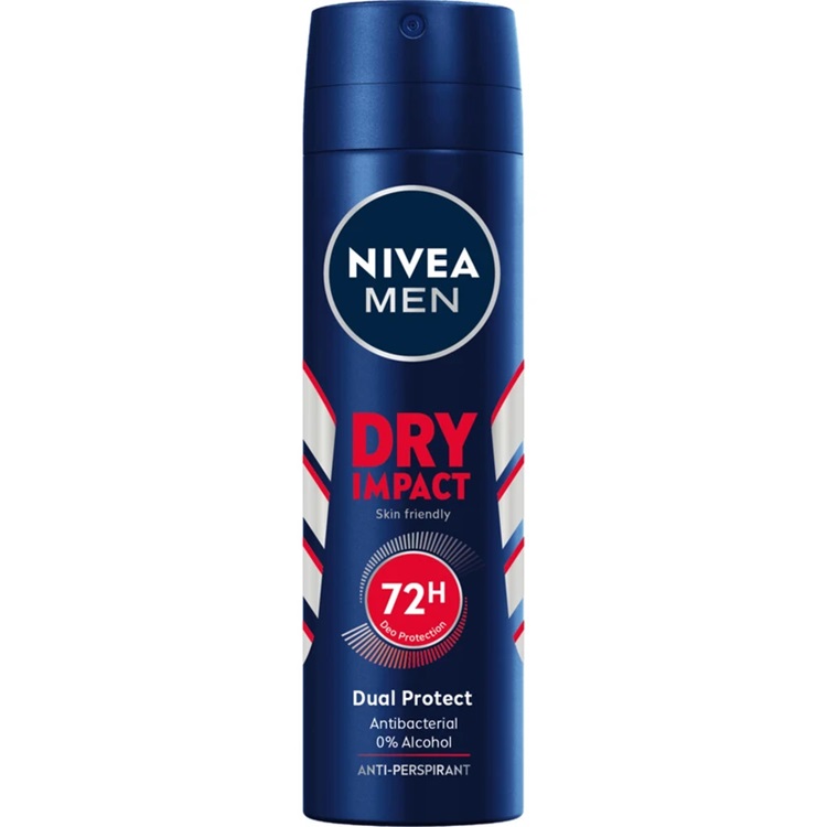 اسپری دئودرانت مردانه نیوآ Nivea مدل Dry Impact 72H