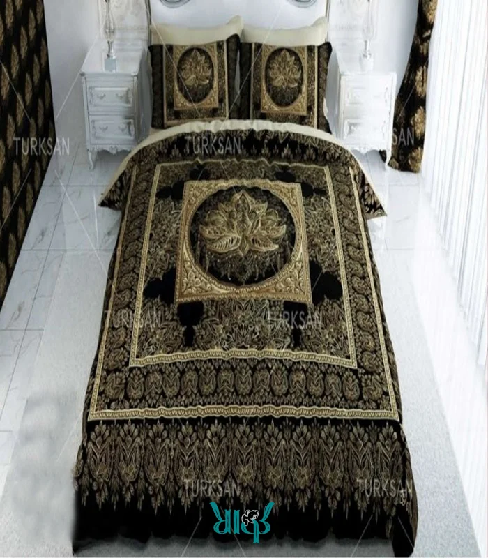 روتختی مشکی طرح گوزل دونفره کد d133