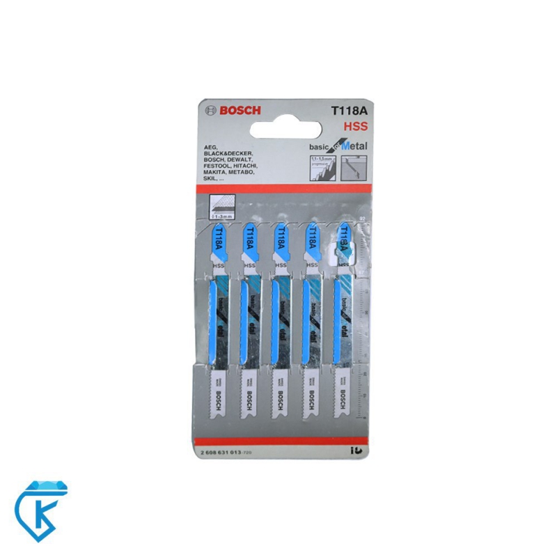 تیغ اره عمود بر T118A طرح BOSCH بسته 5 عددی