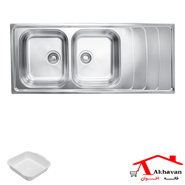 سینک ظرفشویی توکار کد 384S اخوان