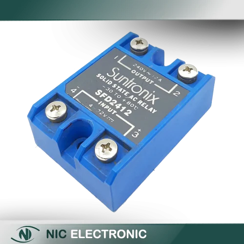 رله حالت جامد SSR مرغوب 240VAC-12A مارک SUNTRONIX کد SFD2412