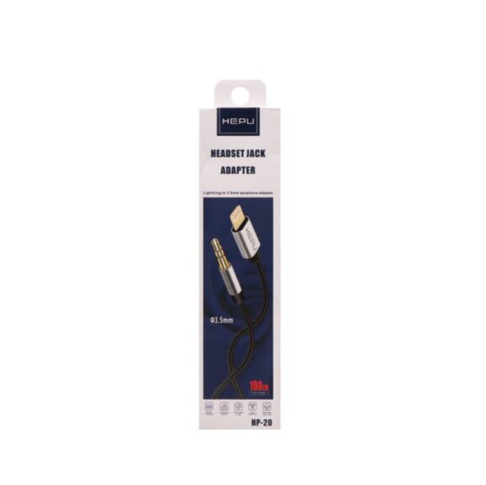 کابل تبدیل لایتنینگ به AUX (جک ۳.۵ میلیمتری) Hepu HP-20