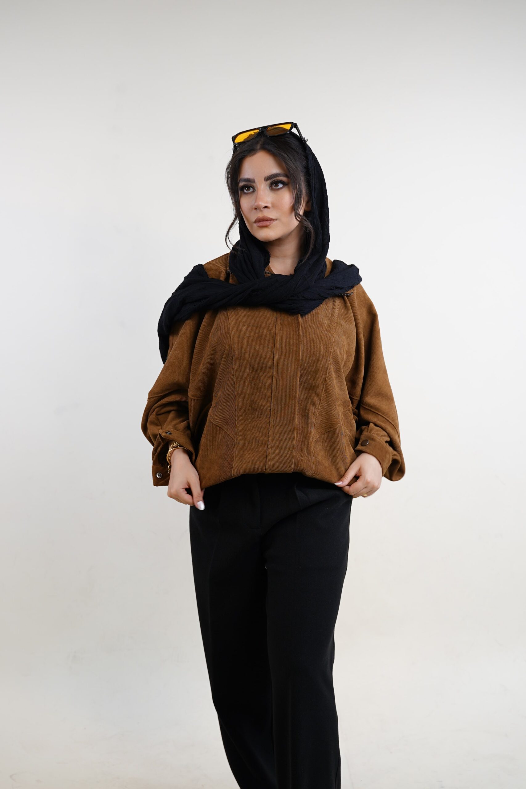 سویشرت آهو رنگ قهوه ای
