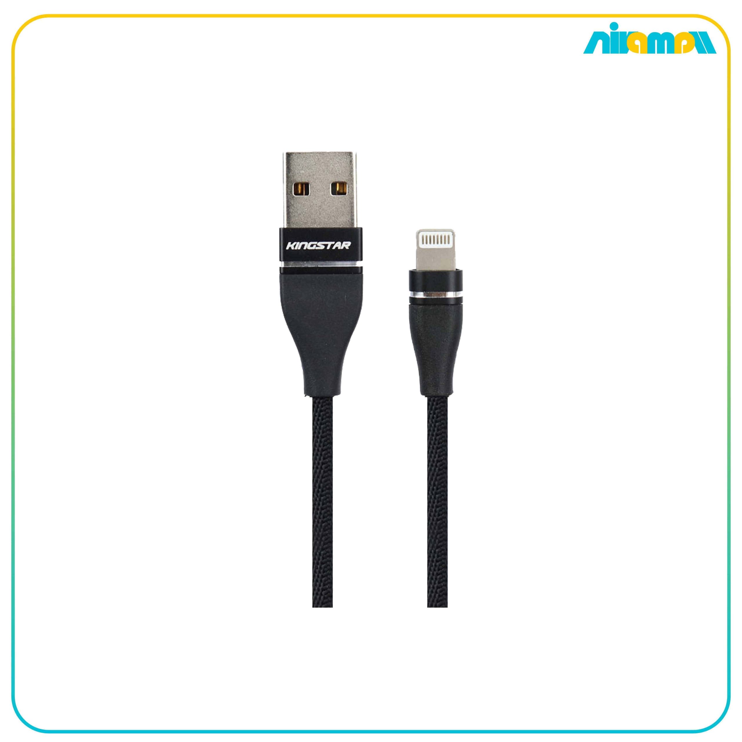 کابل آیفونی فست شارژ Kingstar K33i 2.4A 1m