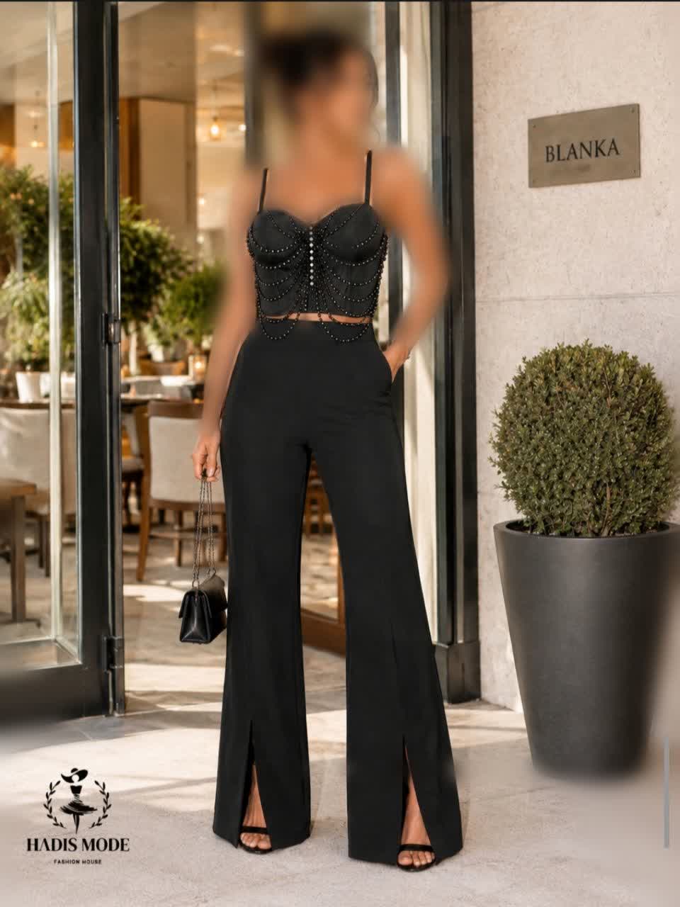 تاپلکس مجلسی زنانه دخترانه مرواریدی ترک