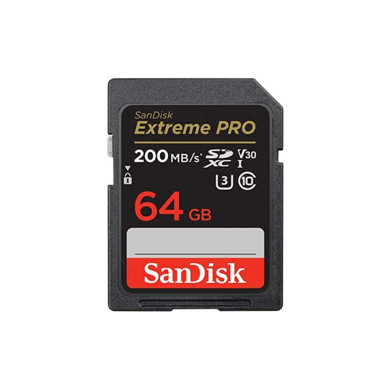 کارت حافظه سن دیسک SanDisk SD Extreme PRO SDXC 64GB 200mbs UHS-I U3