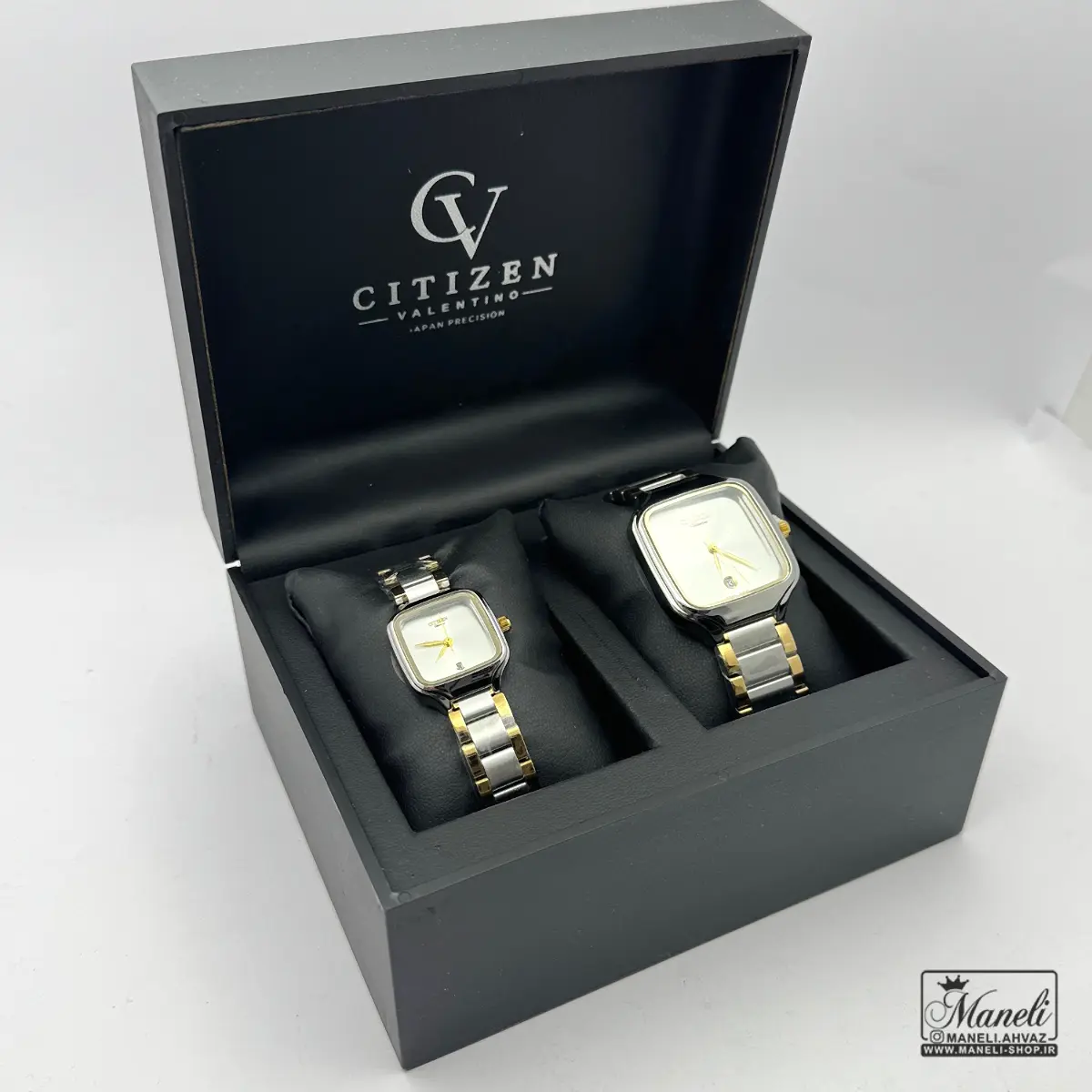 ست ساعت زنانه و مردانه صفحه مربع (citizen ) سیتیزن