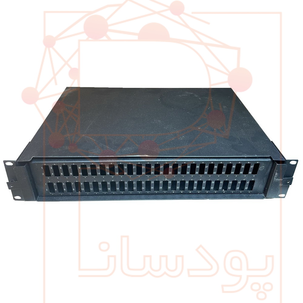 پچ پنل فیبرنوری 48 پورت داپلکس 2 یونیت