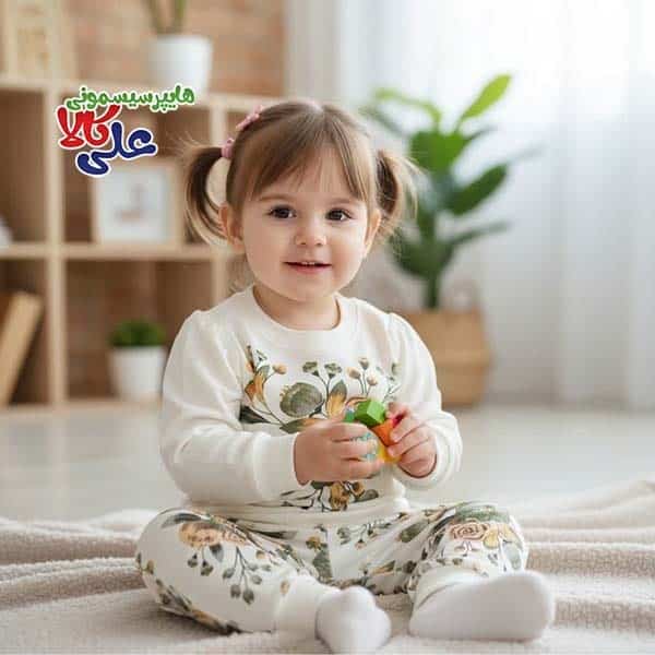 ست پیراهن و شلوار سولو گل بزرگ کد 903