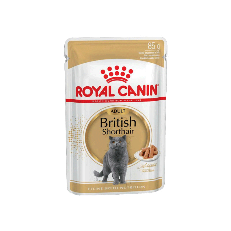 پوچ گربه رویال کنین British Shorthair وزن 85 گرم