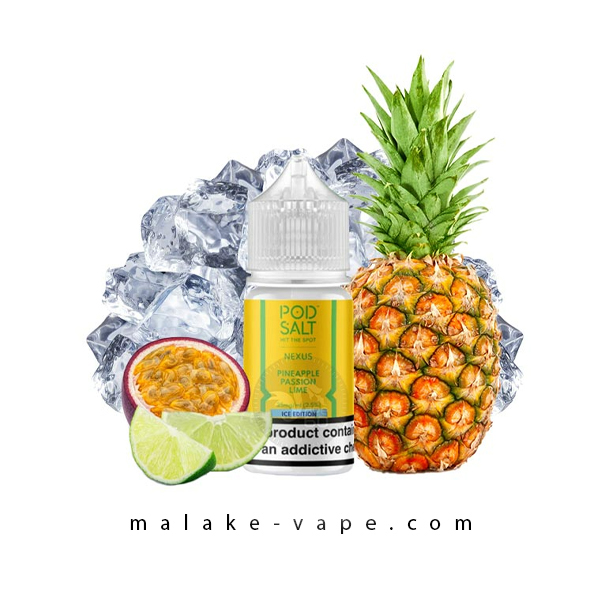 سالت آناناس پشن فروت یخ (30میل) Pod Salt Nexus Pineapple Passion Lime Ice